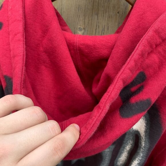 Supreme Bone Zip Up Sweatshirt Cardinal Red XL - Picture 11 of 13